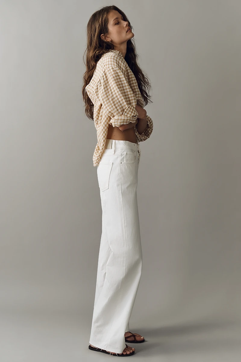 Anine Bing Hugh High-Rise Wide-Leg Jeans