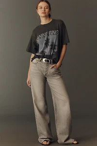 Anine Bing Cade 100% Cotton Palm Trees Graphic Tee