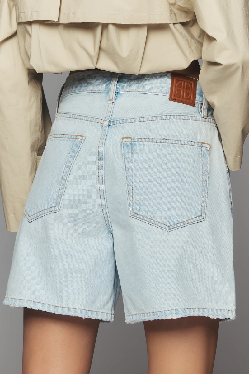 Anine Bing Delaney Denim Shorts