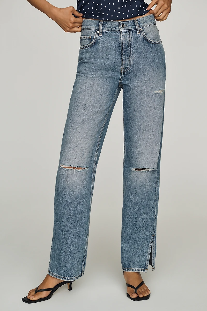 Anine Bing Roy 31" Cotton Jeans