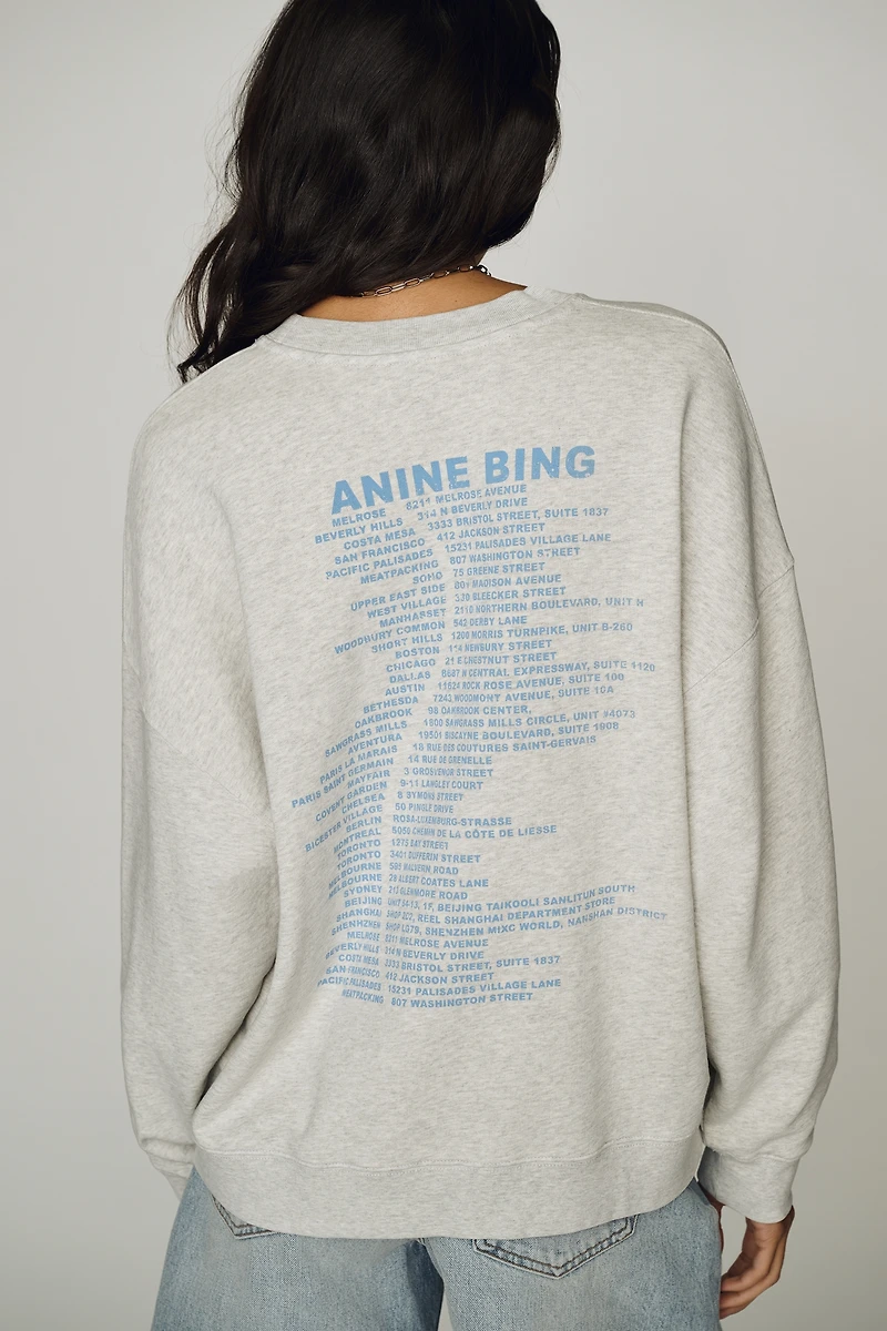 Anine Bing Miles Waves Sweatshirt