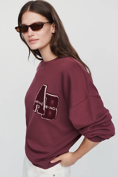 Anine Bing Miles 100% Cotton Sweatshirt