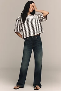 Anine Bing Myers Crew Neck Crop Tee