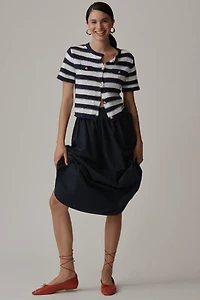Sam Edelman Colleen Short-Sleeve Cardigan Sweater