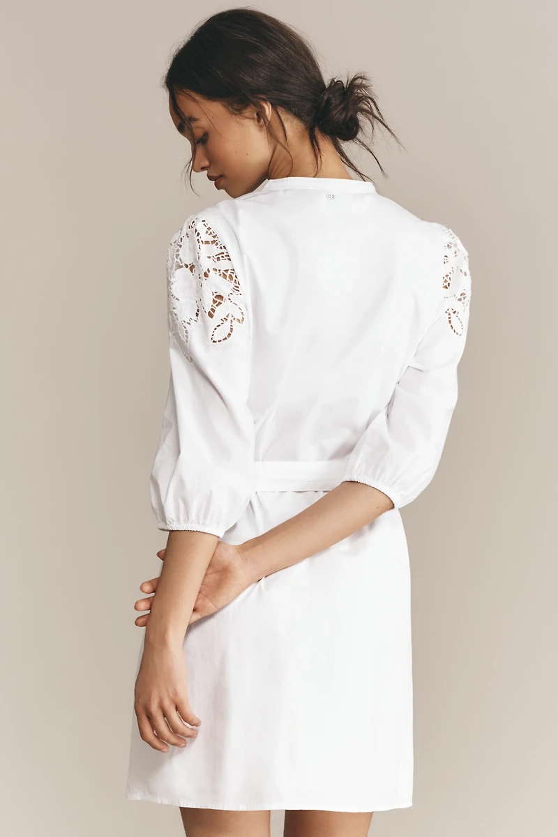 Sam Edelman Laine Tie Belt Mini Shirtdress