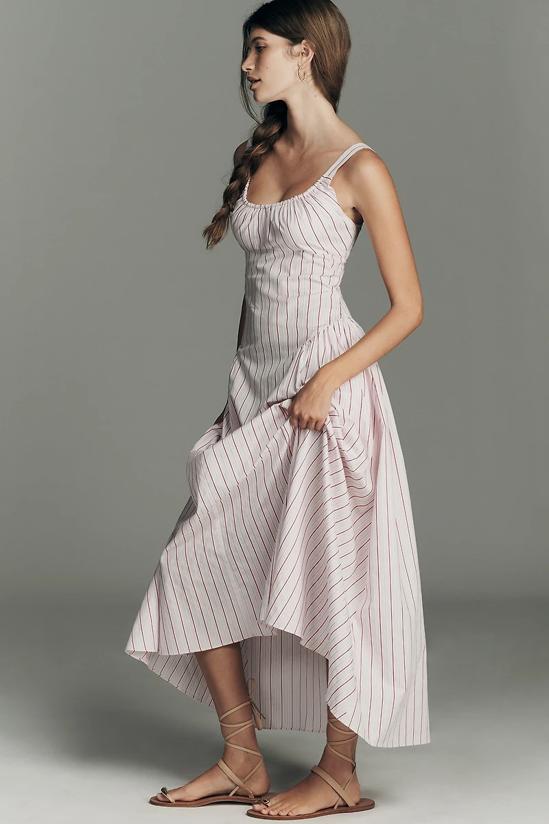 Faithfull The Brand Marcella Scoop A-Line Midi Dress