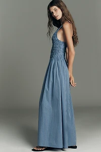 Faithfull The Brand Laia Smocked Sleeveless Maxi Dress