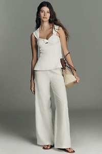 Faithfull The Brand Pallida Sleeveless Peplum Top