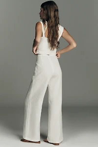 Faithfull The Brand Syna High-Rise Wide-Leg Linen Pants