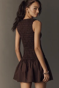 Faithfull The Brand Palomar Ruched Sleeveless Mini Dress