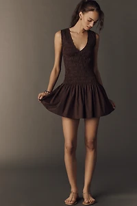 Faithfull The Brand Palomar Ruched Sleeveless Mini Dress