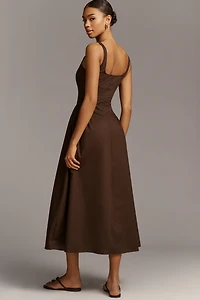 Faithfull The Brand Marcella Sleeveless Midi Dress