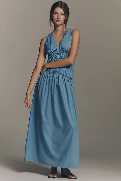 Faithfull The Brand Saja Ruched Maxi Dress