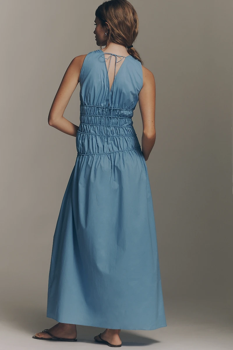 Faithfull The Brand Saja Ruched Maxi Dress