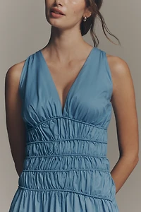 Faithfull The Brand Saja Ruched Maxi Dress