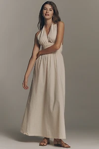 Faithfull The Brand Lido Halter-Neck Maxi Dress