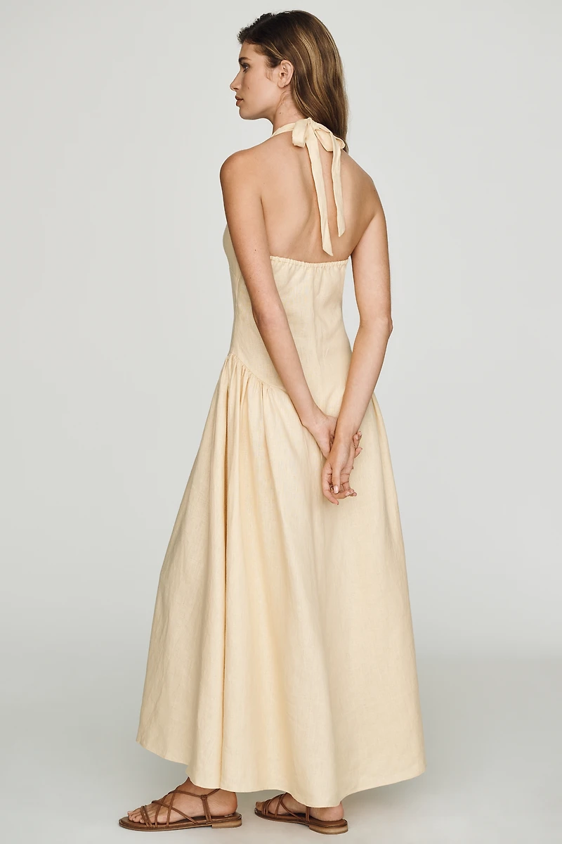Faithfull La Cala Linen Maxi Dress