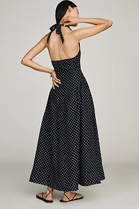 Faithfull Cala Linen Halter Maxi Dress