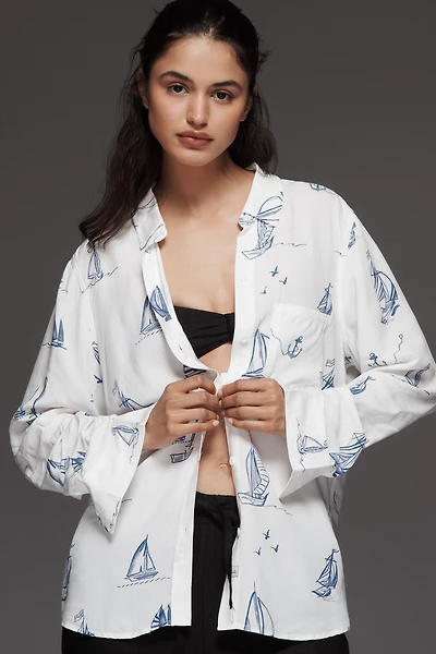Rails Kathryn Sailboat Buttondown Shirt