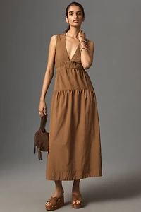 Rails Genevieve Sleeveless V-Neck Midi Dress