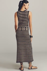 Rails Coco Sleeveless Crochet Midi Dress