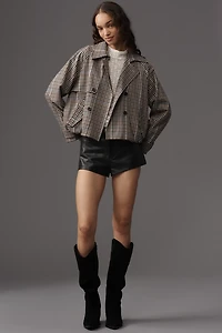 Rails Jett Double-Breasted Crop Trench Coat
