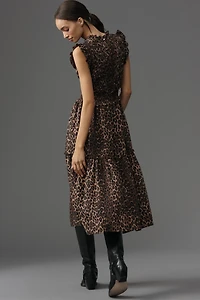 Rails Vivier Sleeveless Smocked Midi Dress
