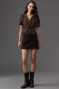 Rails Portia Short-Sleeve V-Neck Blouse