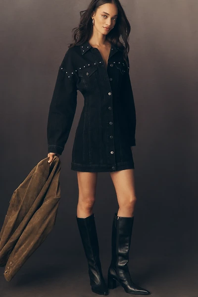 Rails Ladera Studded Denim Mini Dress