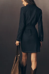 Rails Jefferson Zip-Front Denim Mini Dress