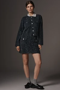 Rails Abbott Denim Tweed Mini Skirt