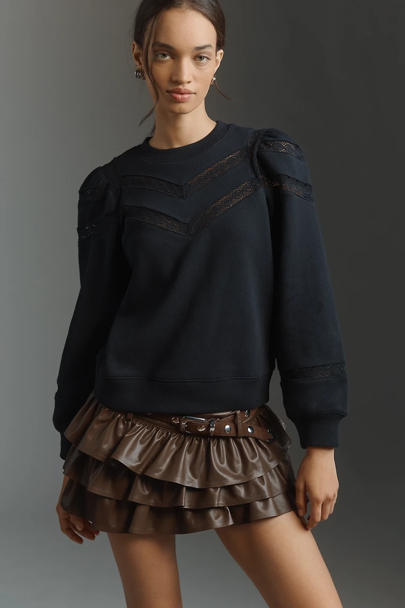 Rails Isles Crew-Neck Lace Pullover