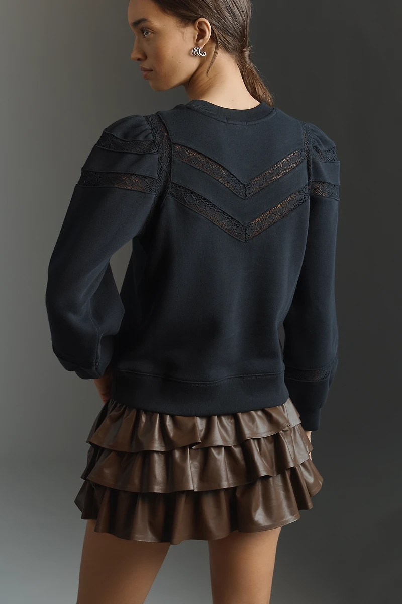 Rails Isles Crew-Neck Lace Pullover