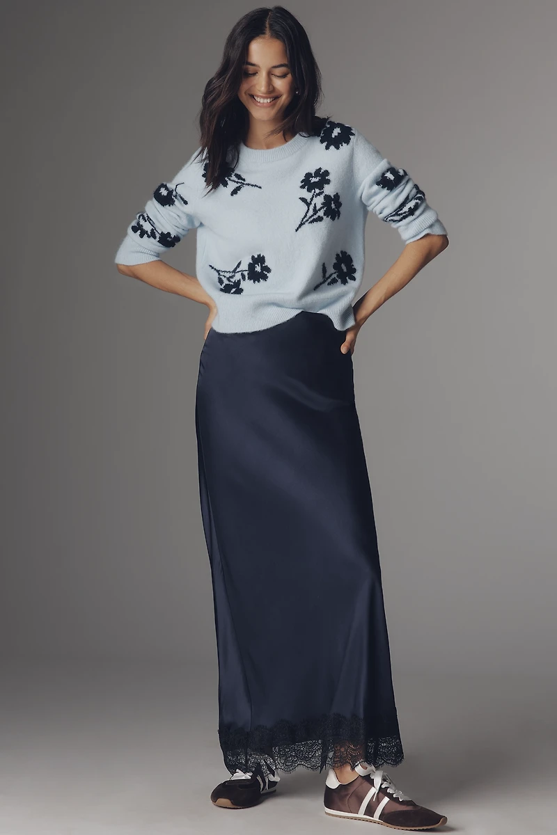 Rails Anise Floral Crew-Neck Sweater