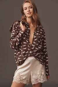 Rails Kate Long-Sleeve Silk Buttondown Blouse