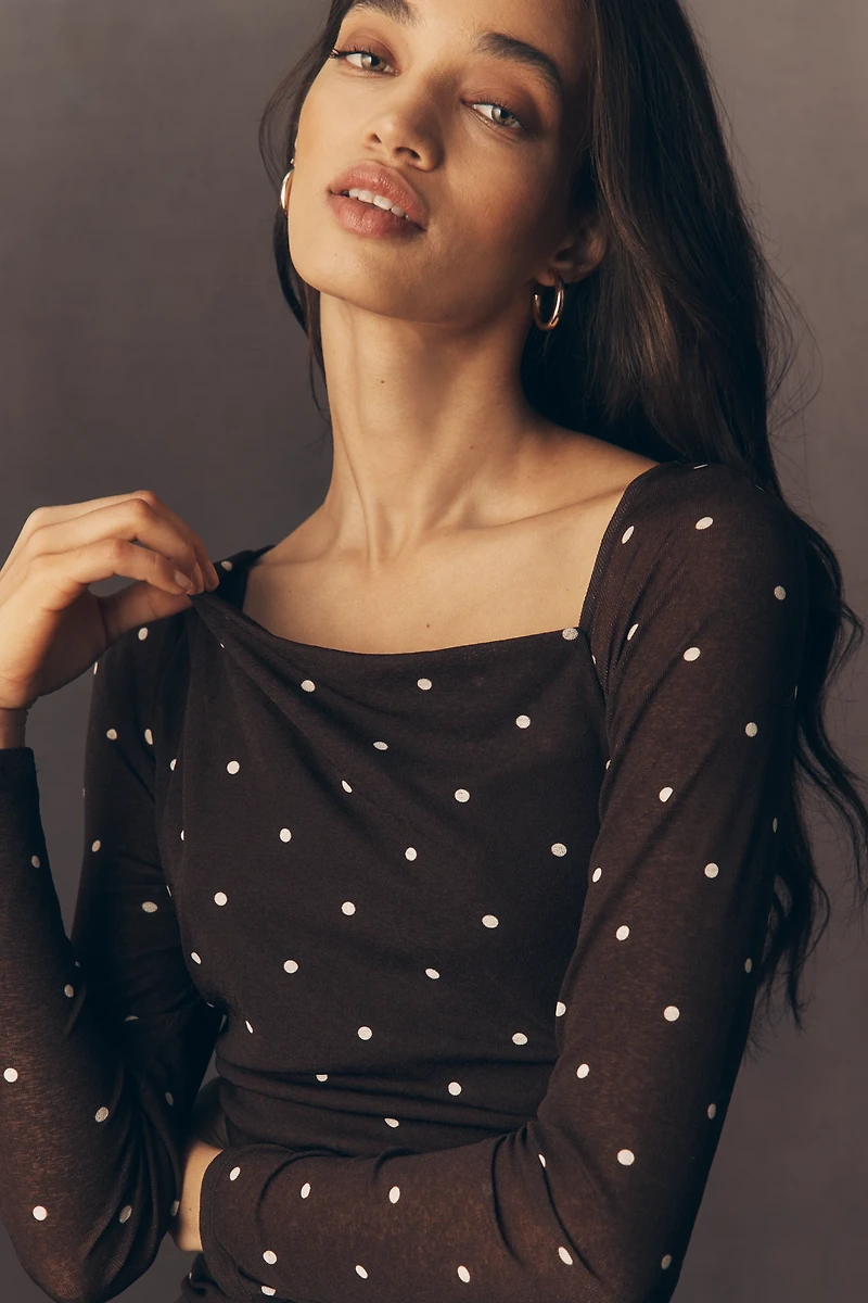 Rails Celano Long-Sleeve Knit Mini Dress