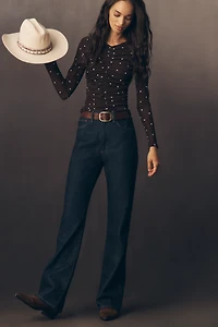 Rails Georgina Long-Sleeve Ruched Knit Top