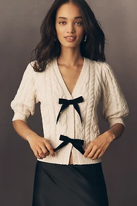Rails Clarissa Short-Sleeve Cardigan Sweater