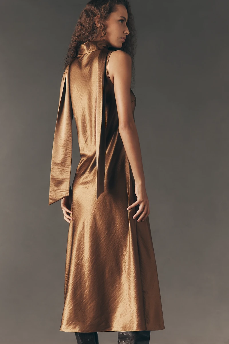 Rails Lorenza Silky Sleeveless V-Neck Midi Dress