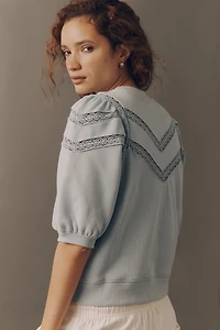 Rails Adria Cotton Puff-Sleeve Sweater