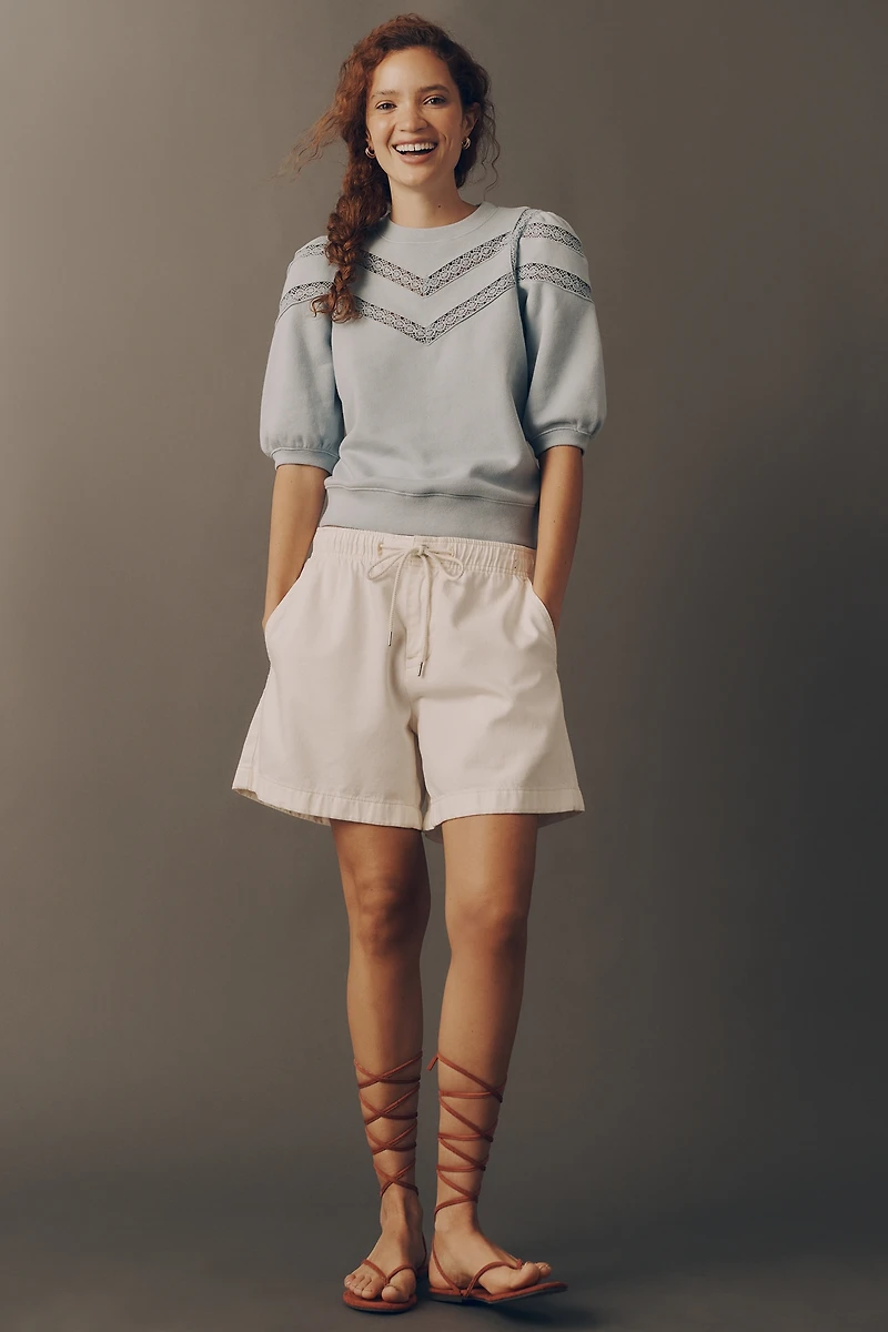 Rails Adria Cotton Puff-Sleeve Sweater