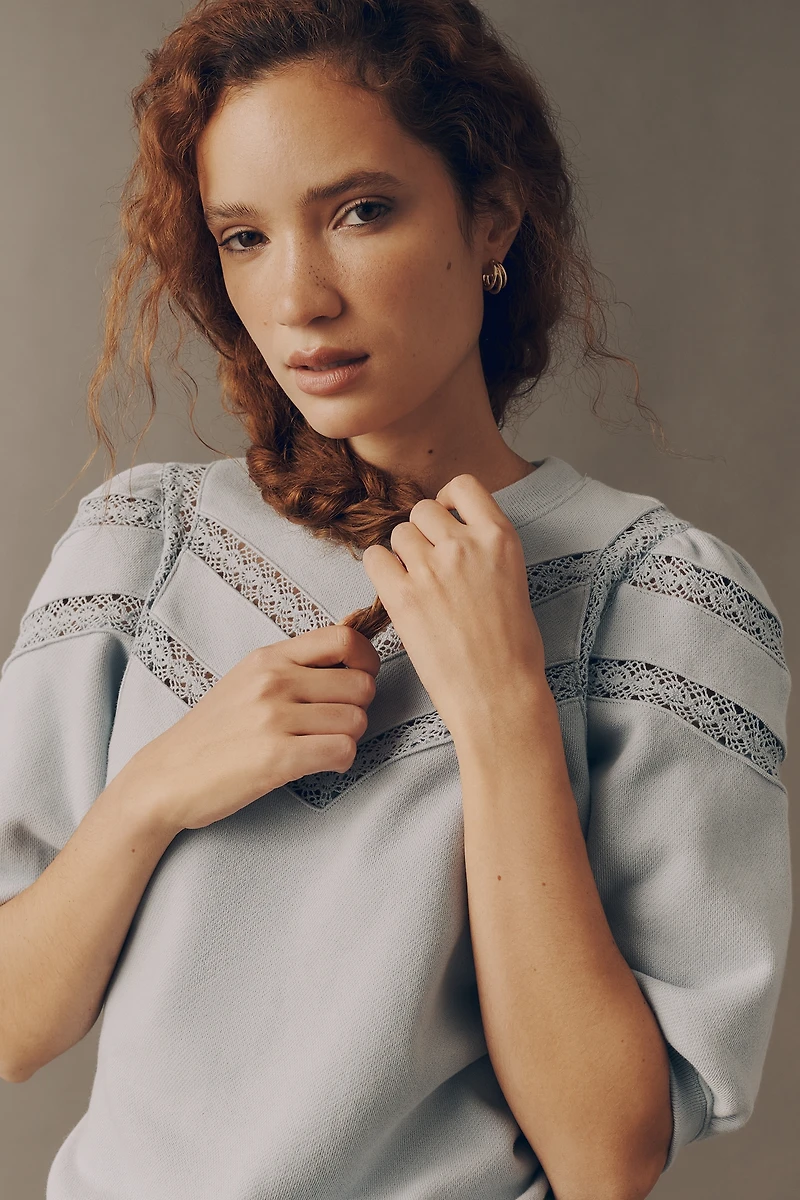 Rails Adria Cotton Puff-Sleeve Sweater