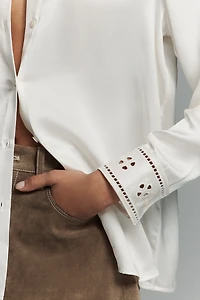 Rails Clarise Silk Eyelet Blouse