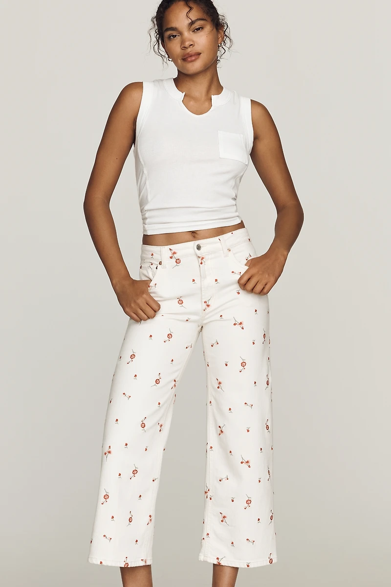 Rails Getty Floral Crop Jeans