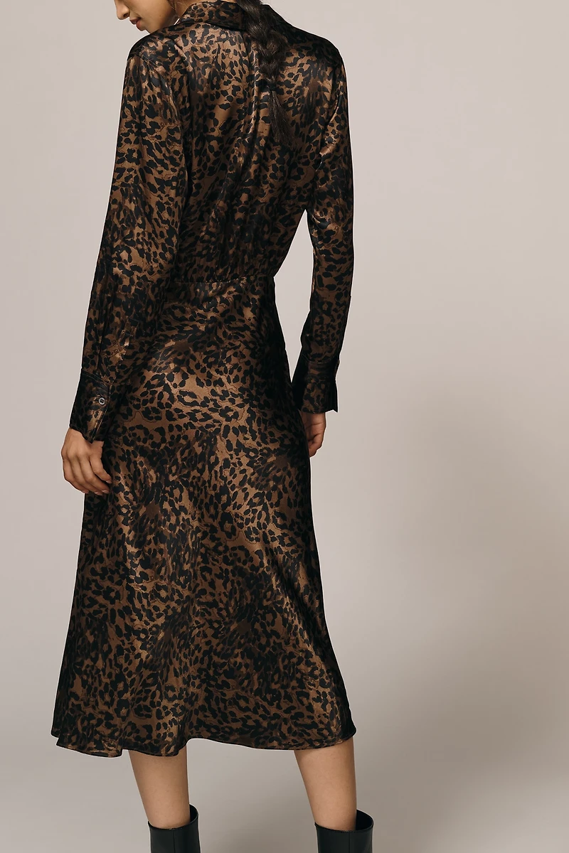 Rails Jazlyn Long-Sleeve Midi Shirt Dress