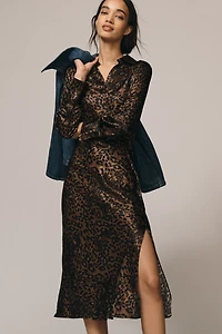 Rails Jazlyn Long-Sleeve Midi Shirt Dress