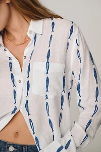 Rails Charli Linen Blend Buttondown Shirt