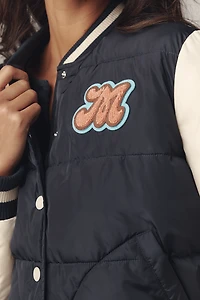MOTHER Pillow Talk Letterman Jacket