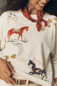 MOTHER The Footballer Long-Sleeve Graphic Tee