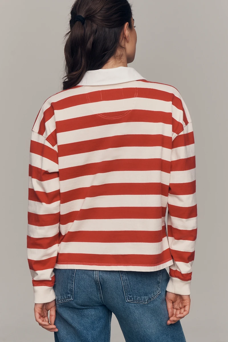 MOTHER The Boxy Rugby Pullover